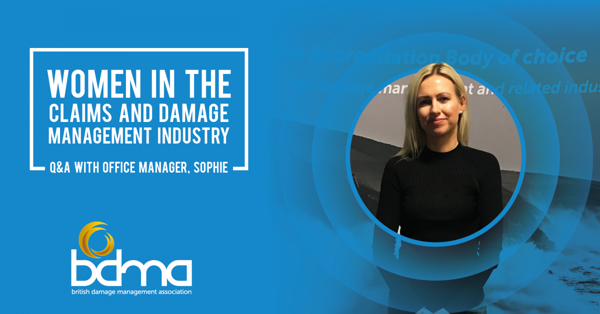 Women in the claims and damage management industry - Q&A with Office Manager, Sophie Bennett